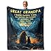 NEXVSGL Great Grandpa Gifts, Birthday Gifts for Great Grandpa, Best Great-Grandfather Gift, Thanksgiving Christmas Day Blanket 60"x 50"