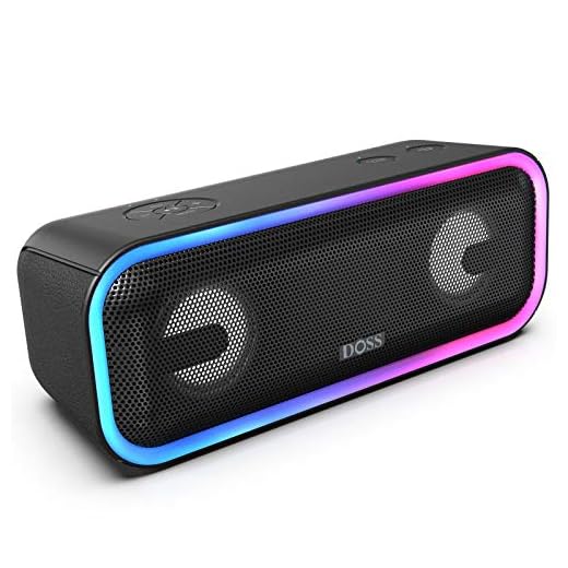 DOSS SoundBox XL 32W Bluetooth Speaker Bundle with DOSS SoundBox Pro+ Wireless Bluetooth Speaker - Black