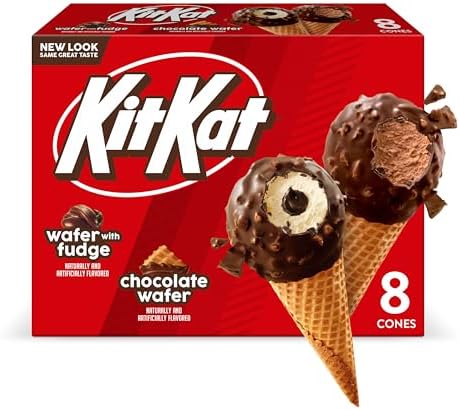 KitKat, Fudge Sundae Cones, 8 Count (Frozen)