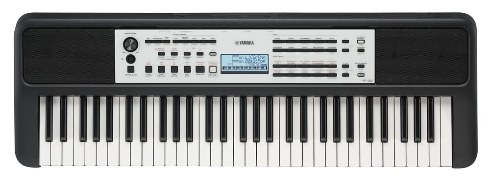 Yamaha YPT-380 - Tastiera portatile entry-level 61 tasti, colore: Nero