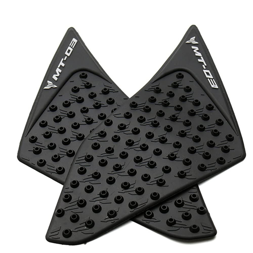 ESPEEDMTC For YAMAHA MT-03 2015-2019 Protector Anti Slip Tank Pad Sticker Fuel Tank Knee Grip Traction Side 3M Decal Aeccessories (Black)