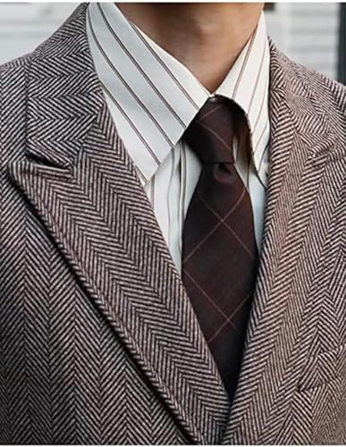 Boys Vest Vintage Tweed Toddler Little Kids Waistcoat Double Breasted Slim Fit Casual Vest Outfit3