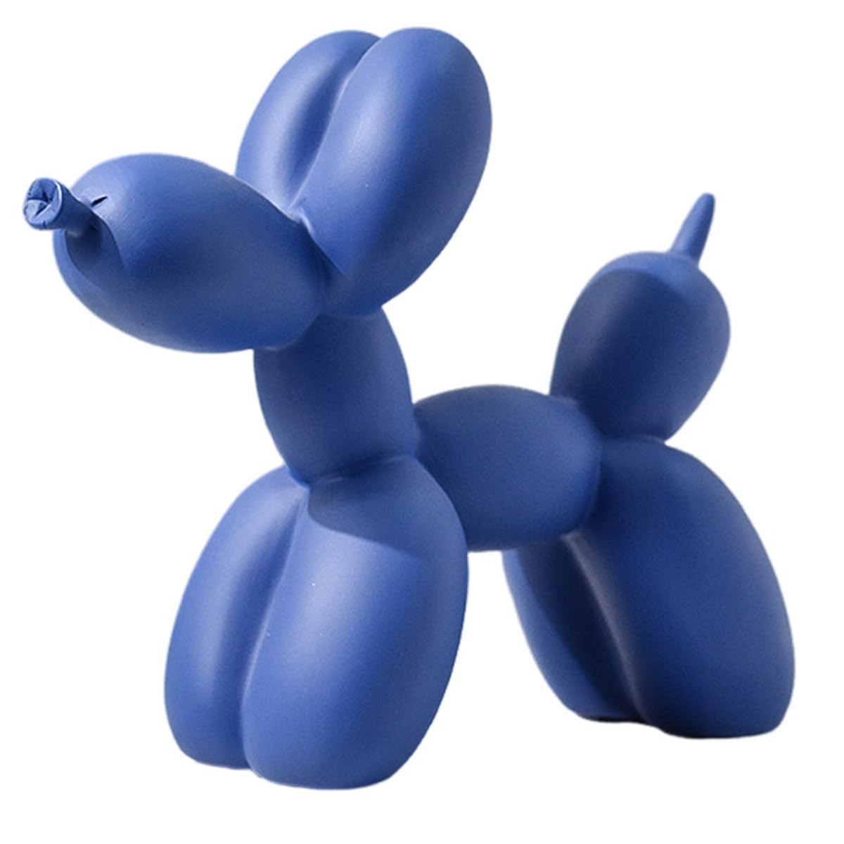 Creative Balloon Dog - Colorful Dog Statue, Resin Animal Sculptures, Bright Color Abstract Home Decor for Home, Office(Klein blue)