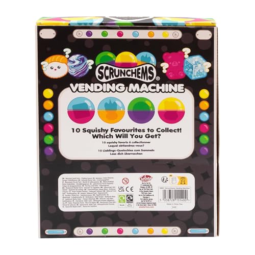 Scrunchems Vending Machine Toy Set with 10 Surprise Collectible Pieces, Kids Fun Dispenser Machine with Squishy Characters For Boys and Girls Ages 3+ - Image 4