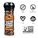Safari Smoke Seasoning Blend by African Dream Foods with Smoked Paprika Peppers, Sea Salt | Ideal for Meat, Chicken, Vegetables | Reusable Grinder, 1.8 oz