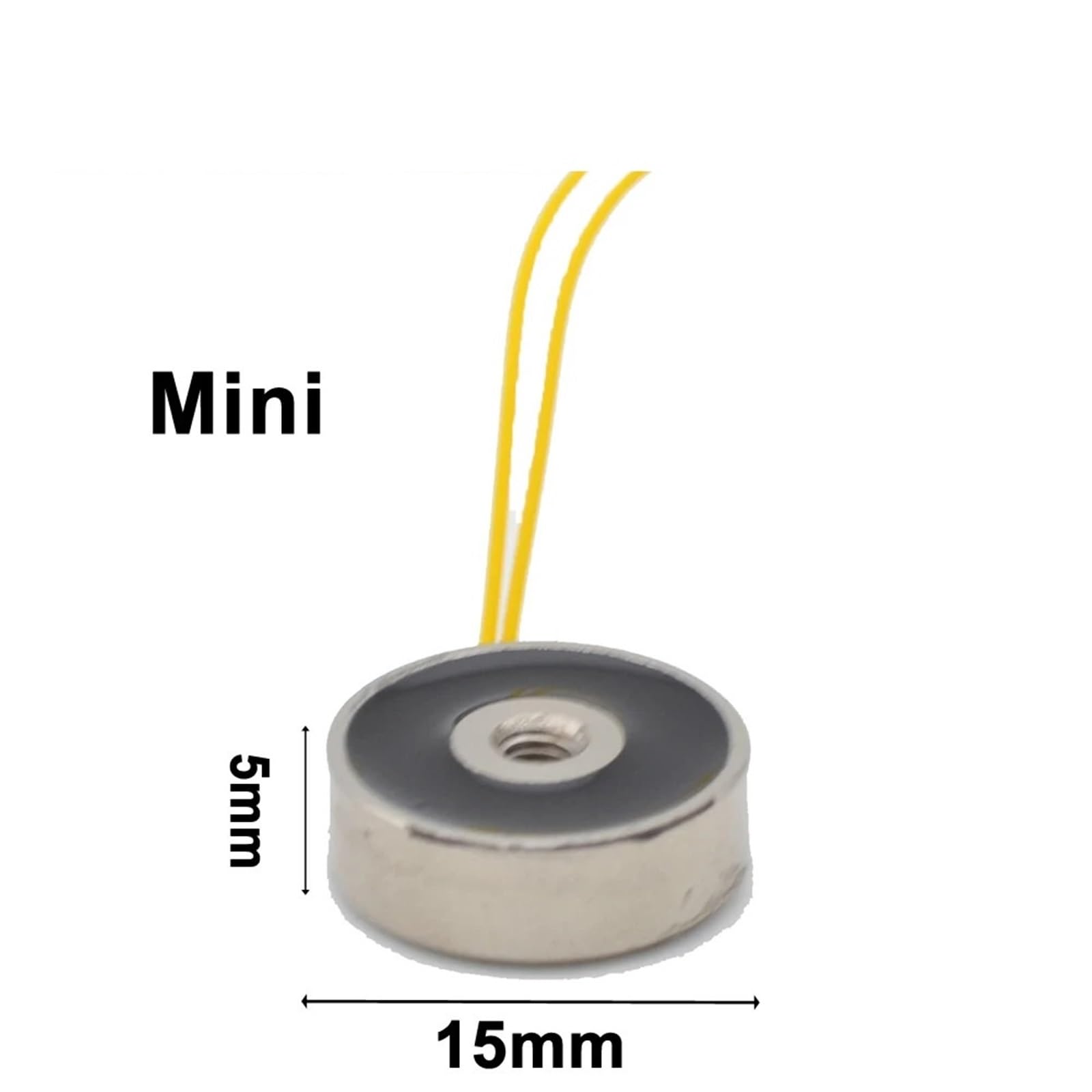 1 szt. MINI D15 mm x 5 mm 1KG 10N Uchwyt magnes podnoszący Solenoid Sucker elektromagnes DC 6 V 12 V 24 V niestandardowe zdefiniowane przez użytkownika (24 V)