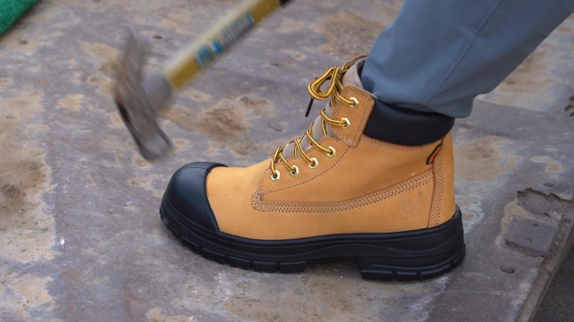 Clitenk Mens Steel Toe Work Boots Wheat Leather Slip Resistant EH Rated Size 9 Amazon.com | Clitenk Mens Steel Toe Work Boots for Men  main image 3