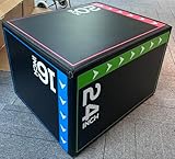 BalanceFrom 3 in 1 20 Inch 24 Inch 16 Inch Foam Plyometric Box Jumping Exercise​ Jumping Trainer, Multi-Color, 10-Pound