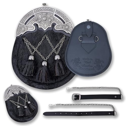 Thistle Sporran for Men, Elegant Full Dress Scottish Kilt Accessory2