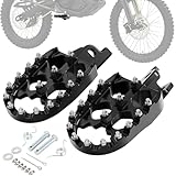 IUVWISN Motorcycle Foot Pegs Footpegs Wider Rest Pedal CNC for 72V Rawrr Mantis X Mini R/R17 48V Mantis Mini Pup Electric Dirt Bike Black