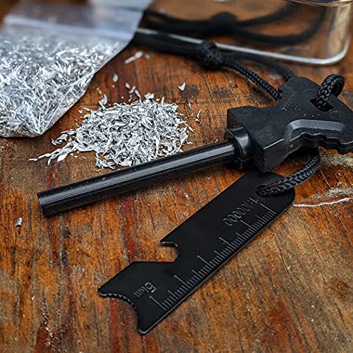 Emergency Fire Starting Magnesium Kit 6 Bags Ferro Rod Survival Outdoor Gear Camping Hiking Bushcraft Waterproof Weatherproof + 1 Free Tin Container