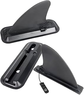 Techigher 2 Sets 4 Inches SUP Fin,Paddle Board Fin Replacement,Slide-in Sup Fin,Detachable Center Fin for Detachable Inflatable Paddle Board Surfboard