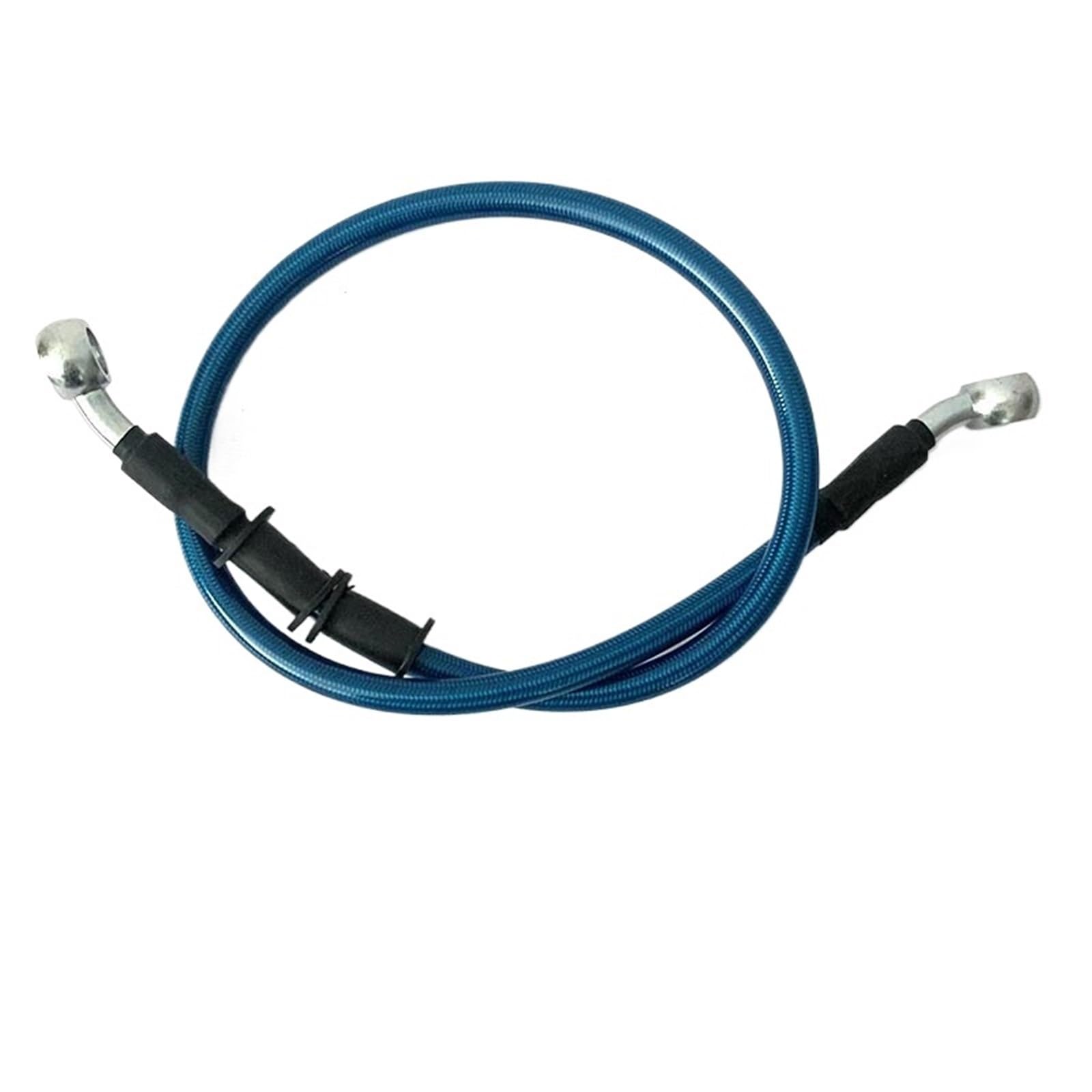 Oakjdyue Blue 40Cm Car Brake Hoses Lengh 40Cm-150Cm Hydraulic Brake Hose Universal Brake Hose Line Steel Brake Cable Banjo Head Both Sides 28 °(Blue 40Cm)