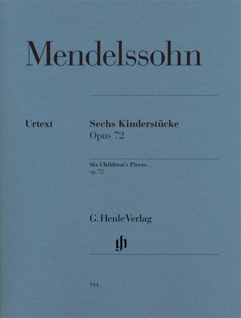 Six Children's Pieces op. 72 - Piano - score - Revised edition - (HN 914)