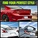 HYPER GLORY Rear Trunk Spoiler Wing, Compatible with 2015-2021 Subaru WRX STI & WRX & 2012-2016 Subaru Impreza Sedan Only, Duckbill Style Matte Black ABS Plastic Tail Trunk Lip Spoiler Boot Lid, 1PC