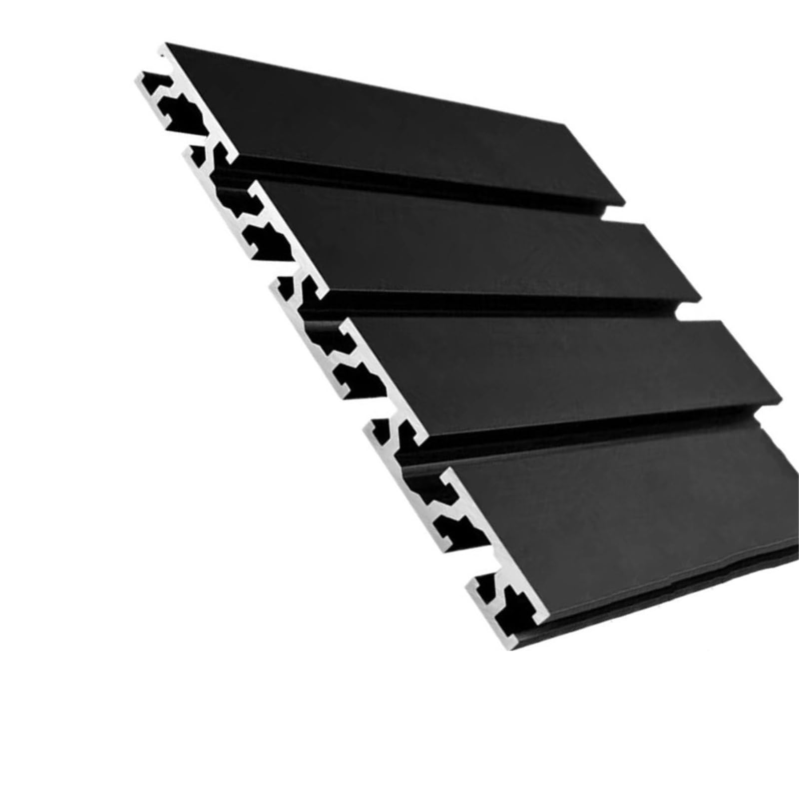 GTPBAO Telaio estruso lineare 15x180mm 15180 Profilo in alluminio anodizzato nero for telaio for mobili fai da te Recinzione industriale Binario estruso(500mm long)