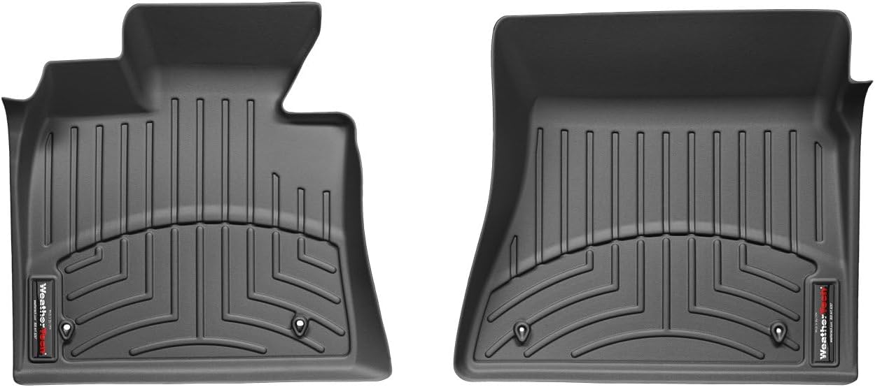 WeatherTech Custom Fit FloorLiners for BMW X5 35d, X6 35i, X5 M - 1st Row (440951), Black