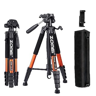 ZoMei Q188 : trépied photo orange en aluminium jusqu’à 188 cm