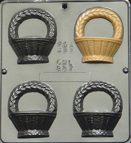 Easter 887 Chocolate Candy Mold Easter Basket Assembly with 4 Cavities