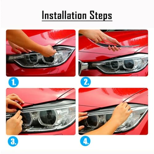 Cache-phares carbone BMW Série 3 E90 pour masquer l'usure