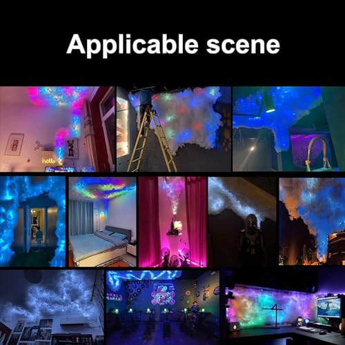 Lámpara Nube Trueno RGB 3D Gigante con Tira LED 10m miniatura 3