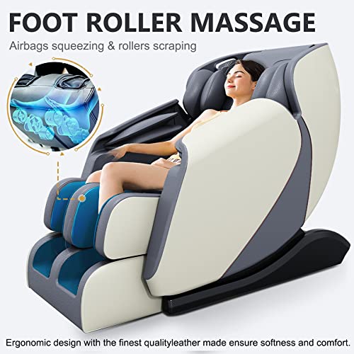 Bilitok Massage Chair Recliner With Zero Gravity Heating And Bluetooth Functions Foot Roller, Airbags, Neck Shoulder Back Calf And Foot Massager, Easy To Use At Office And Home… #TOP4
