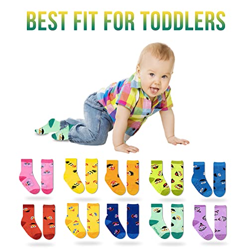 Sesame Street Toddler Socks with Grippers, Non Slip Socks for Kids2