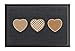 Produktbild Hanse Home Printy Fußmatte für Innen und Außen 40x60cm - Schmutzfangmatte Türmatte Hearts mit Herzen-Motiv Waschbar & Wetterfest, rutschfest für Eingangsbereich & Außenbereich  Grau Braun