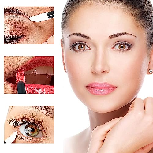 WeddHuis 100 Stück Make Up Lippenstift pinsel, Einweg Lippenpinsel, Schminkpinsel für Perfekt Lippen Makeup (Schwarz)