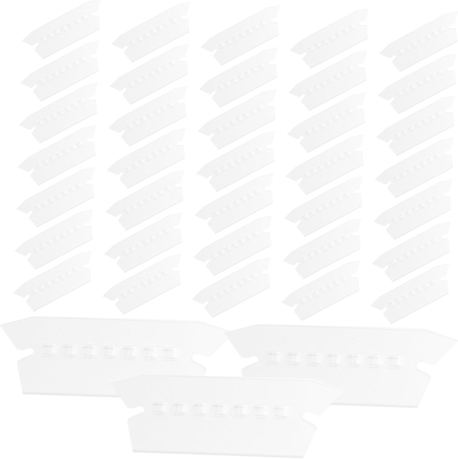 150pcs Hanging File Tabs Plastic Label Holders