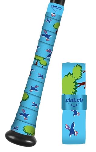Clutch Sports Apparel All-Weather Bat Grip Tape, 1.1mm Cushioned & Non-Slip for Baseball & Softball, Durable & Multi-Sport Performance for Youth & Adult Players, Ducks Design