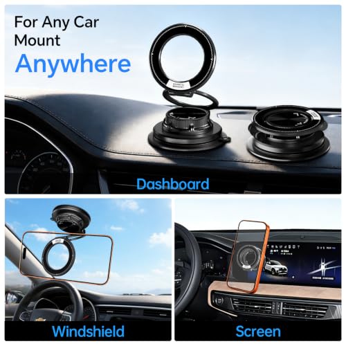 DJIAYUC Car Mount for iPhone, Dashboard Phone Holder 360 Degree Rotation by DJIAYUC - Used condition - Image 2