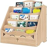 HOOBRO Kids Bookshelf, Book Shelf for Kids Room, Toddler Bookshelf, Baby Bookcase Display Shelves, 5-Tier Kids Book Rack Storage for Playroom and Nursery, Ideal Gift for Boys & Girls, Natural NL50CW01
