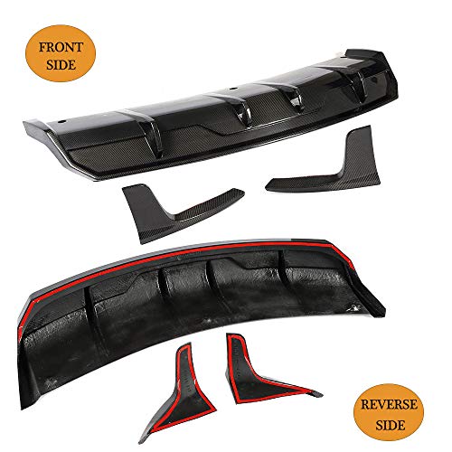 Mcarcar Kit Rear Diffuer Splitters For Tesla Model 3 Sedan 2016-2022 Lower Bumper Lip Winglets Vents Cover Cupwings Flaps Spoiler Body Kit Factory Outlet #TOP6
