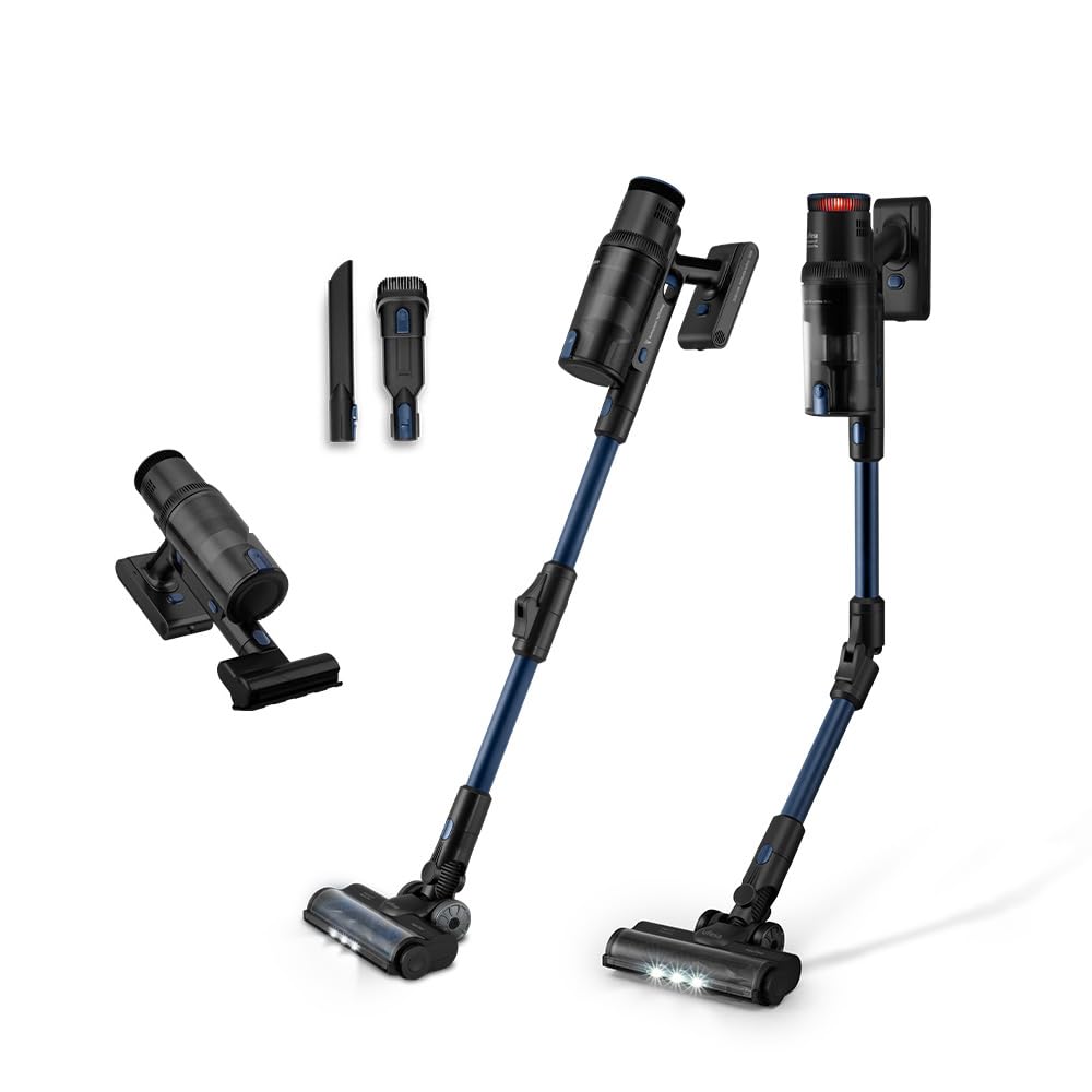 Ufesa U7 Digital Pro Aspiradora de Escoba Sin Cable 500W, Motor Digital Brushless, 29,6V, Autonomía 80 min, Tecnología Multiciclónica, Pantalla Digital, Cepillo Multisuperficie con Luz, 4 Modalidades