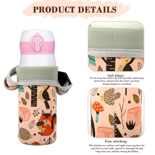 Image of HASTHIP Outdoor Bottle Carrier Sleeve for 500-750ml Bottles, Portable Insulated Water Bottle Holder with Handle Adjustable Strap, Thick Durable Polyester for Hiking, Travel, and Daily Use
