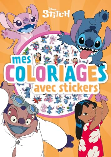 STITCH - Mes Coloriages avec Stickers - Disney