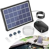 NFESOLAR 4W Solar Pond Aerator with 2200mAh Battery Backup, All-in-One Solar Air Pump, 24/7 Continuous Oxygenation, Quiet Operation, 3 Modes...