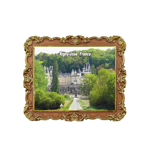 Rigny-Usse France - Imán para nevera 3D, recuerdo de viaje, decoración de nevera, calcomanía magnética