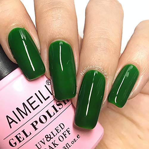 Esmalte de uñas gel UV LED Candy Green Castle 10ml miniatura 4