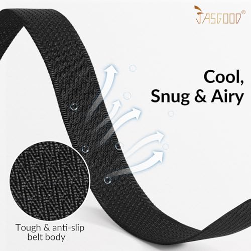 Image of JASGOOD Nylon Canvas Breathable Military Tactical Men Waist Belt With Plastic Buckle