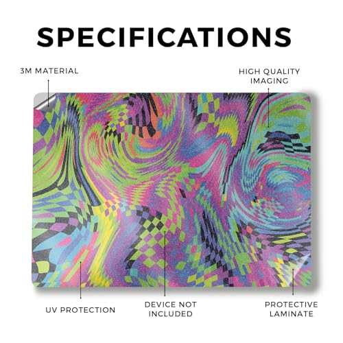 Image of Glossy Glitter Laptop Skin Compatible with Alienware M18 R2 (2024) - Dancefloor Trip - Premium 3M Vinyl Protective Wrap Decal Cover - Easy to Apply | Crafted in The USA by MightySkins