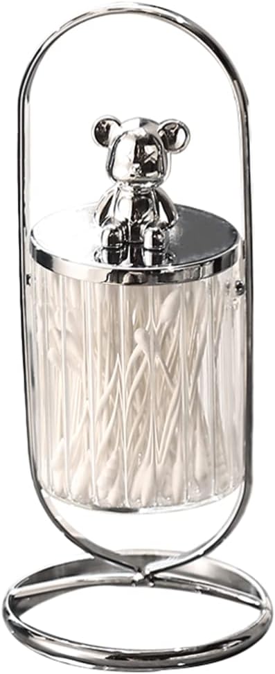 Fashion Glass Toothpick Holder with Lid Toothpicks Container Decorative Toothpick Holders Container Cute Toothpick Dispenser Chic