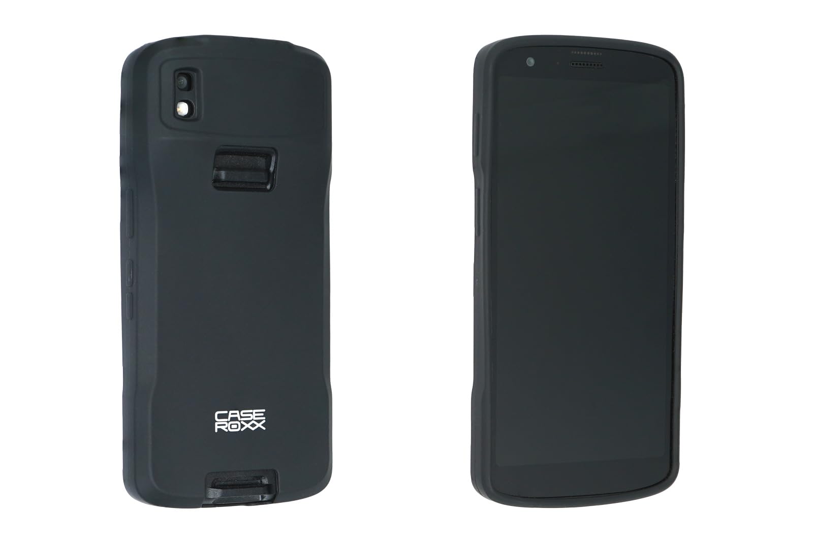 caseroxx Ręczne etui ochronne na komputer mobilny do Zebra TC22 / TC27 z ochroną przed wstrząsami, gumowe etui ochronne TPU, czarne