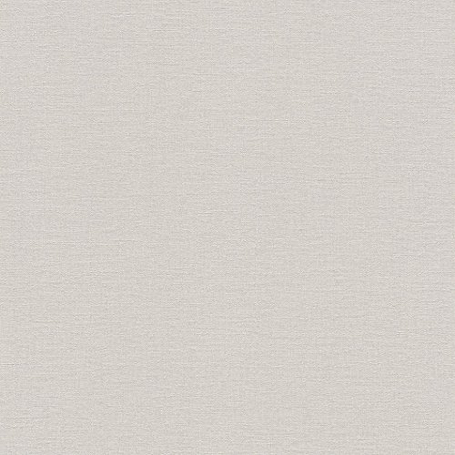 rasch Tapete 448610 aus der Kollektion Florentine II – Einfarbige Vliestapete in zartem Grau – 10,05m x 53cm (L x B)