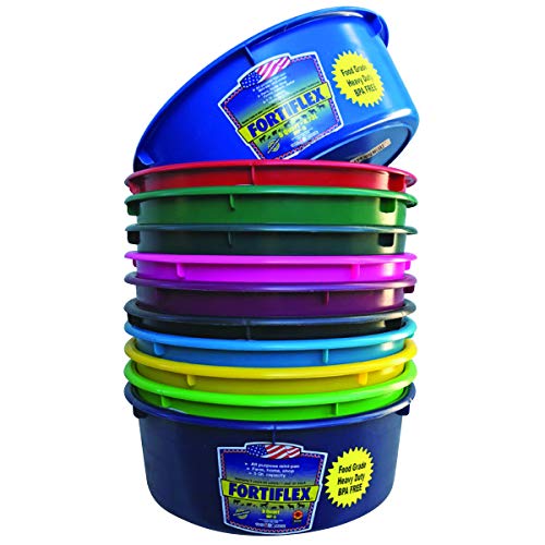 Fortiflex Mini Feed Pan For Dogs And Horses, 5-Quart, Green #TOP2