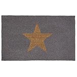 My Mat Printed Coir Doormat, Perfect for Indoor and Outdoor Use, Large Welcome Mat for Front Door, Entryway and Patio (Star)