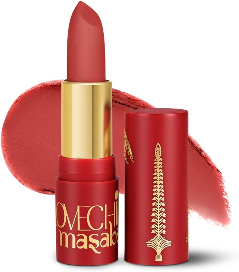 90s Drip Pink Phool (Coral Pink) Luxe-Matte Lipstick with Intense One-Swipe Color Payoff in High-Pigment HD Crème Matte Formula, 4gm