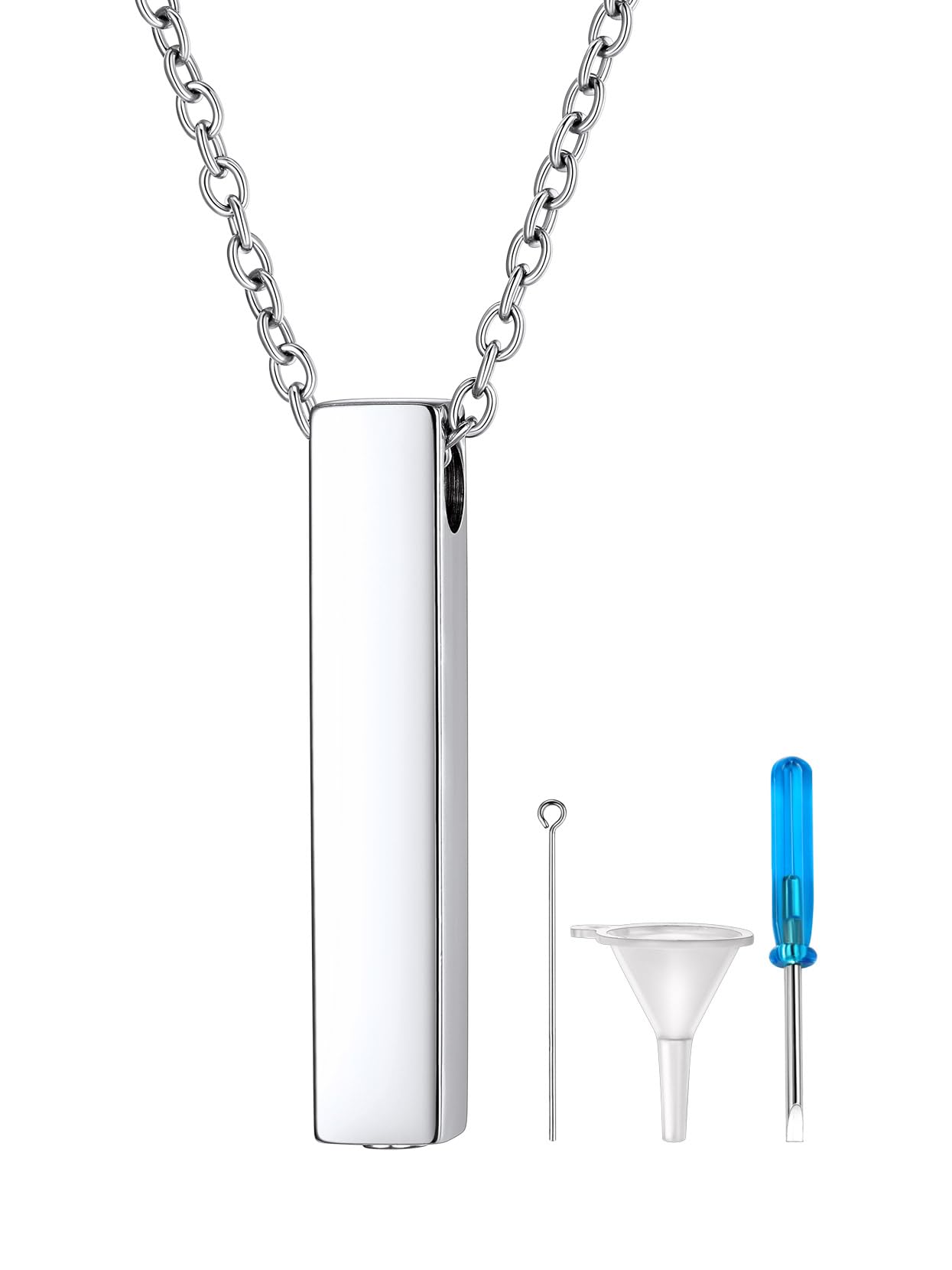Richsteel Urn Necklaces for Ashes for Women Men Cremation Pendant