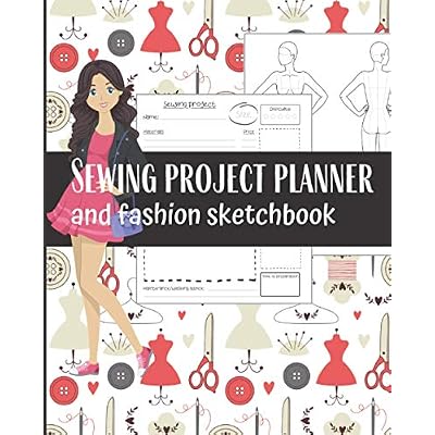 Sewing project planner and fashion sketchbook